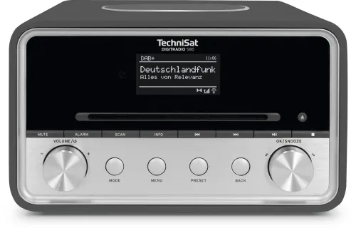 Radioodbiornik TechniSat DigitRadio 586 Radio FM DAB+ Internetowe Bluetooth Antracyt-srebrny