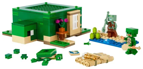 LEGO Minecraft 21254 черепаховый пляжный домик