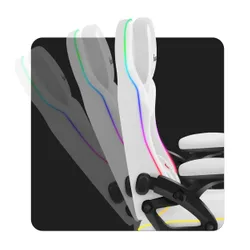 Fotel HUZARO Force 4.6 RGB Biały