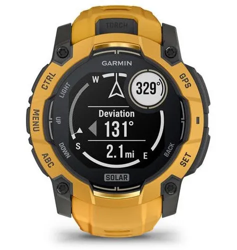 Smartwatch GARMIN Instinct 3 50mm Solar Pomarańczowo-szary