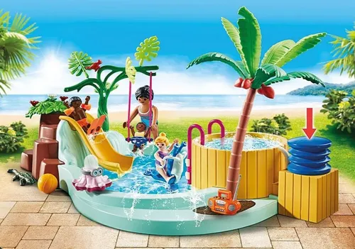 Playmobil Zestaw figurek My Life 71529 Basen dla dzieci z jacuzzi