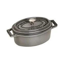 Mini garnek żeliwny owalny STAUB MINI COCOTTE 250 ML Grafitowy