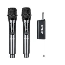 Mikrofon Prime3 AWM22DB Bezprzewodowy VHF Karaoke 2szt. Czarny