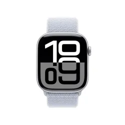 Apple Watch Series 10 GPS + Cellular koperta 46mm aluminium srebrny opaska sportowa błękitny obłok