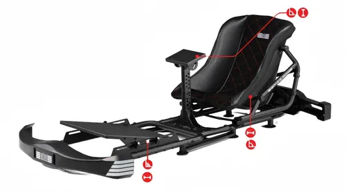 Kokpit NEXT LEVEL RACING Go Kart Plus Czarny