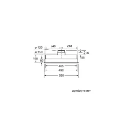 Okap Bosch DHL555BL Srebrny
