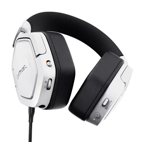 Słuchawki bezprzewodowe z mikrofonem Trust GXT 493PS Carrus Wireless Nauszne Biały