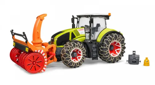 Bruder Professional Series Claas Axion 950 with snow chains and snow blower