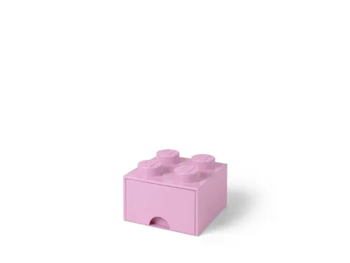 Lego 40051738 Pojemnik na klocki z szufladą 2x2 różowy