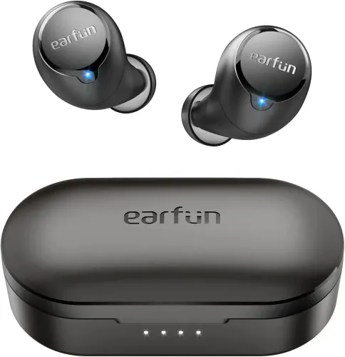 Słuchawki bezprzewodowe Earfun Free 1S Dokanałowe Bluetooth 5.2 Czarny