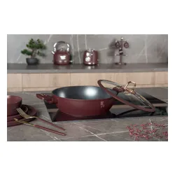 Płaski Garnek Tytanowy Z Pokrywą 30Cm Berlinger Haus Bh-8039 Leonardo