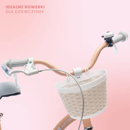 Rower dziecięcy SUN BABY Flower Bike 16 cali dla dziewczynki Morelowy