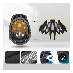 Kask rowerowy dziecięcy, Szczękowy, na rower, hulajnogę, ROCKBROS, M