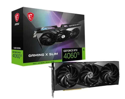 Karta graficzna MSI GeForce RTX 4060 Ti GAMING X SLIM 16GB GDDR6 128bit DLSS