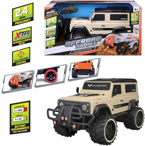 Samochód zdalnie sterowany MAISTO TECH Off-Road Land Rover Defender 82705