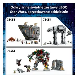 LEGO Star Wars 75454 Mandalorian AT-AT Resztek Imperium, zestaw klocków 10+