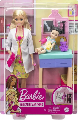 Lalka Barbie Kariera Pediatra GTN51