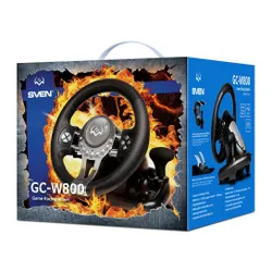 Руль Sven GC-W800 с педалями для PS4, PS3, Xbox One, PC с обратной связью