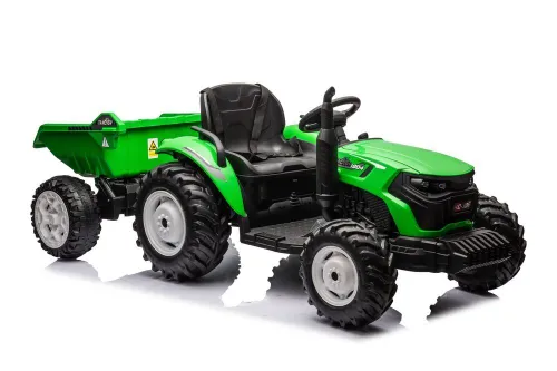 Traktor Na Akumulator Dla Dziecka Hc-306 24V 2X95W Przyczepa Eva LED Pilot