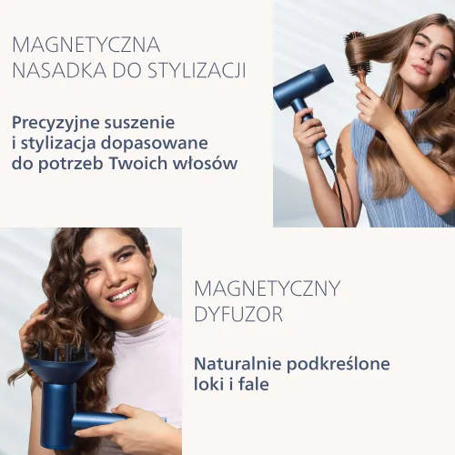 Suszarka PHILIPS Seria 9000 BHD956/10 Granatowy 1400W