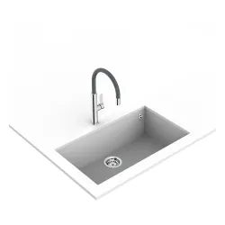 Bateria Teka FOT 995 Chrom/Kamienny szary Mosiądz/Chrom