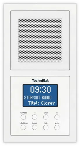 Radioodbiornik TechniSat DigitRadio UP 1 Radio FM DAB+ Bluetooth Biały