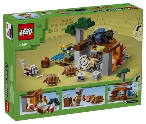 LEGO Minecraft 21269 Wyprawa do pancernikowej kopalni