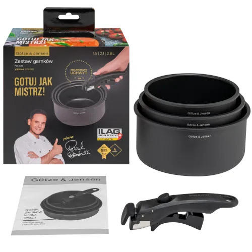 Zestaw garnków GOTZE & JENSEN Vienna SPS901 (4 elementy)