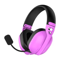 Słuchawki bezprzewodowe z mikrofonem Hator Hyperpunk 3 Wireless ESH19 ANC Nauszne Fioletowy