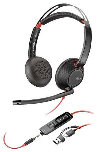 Poly Blackwire 5220 Stereo USB-C + 3.5 mm + USB-C/A (93S88AA)