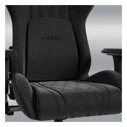 Fotel Hator Darkside 3 Fabric Size M Gamingowy do 100kg Tkanina Czarny