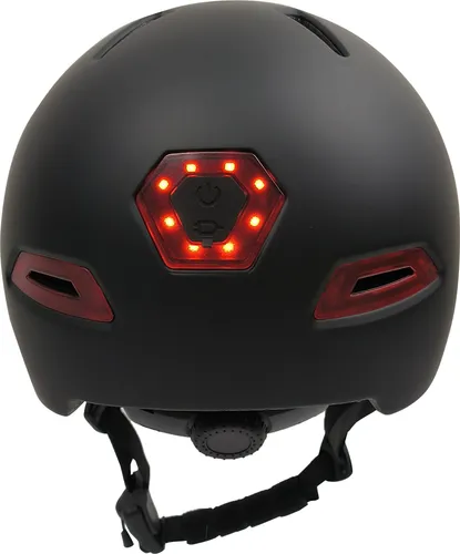 Kask XRIDER XRIH008M Inteligentny Czarny Miejski z lampką i kierunkowskazami (rozmiar M)