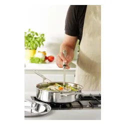 DEMEYERE INDUSTRY 5 Patelnia głęboka 2H z pokrywką 24 cm