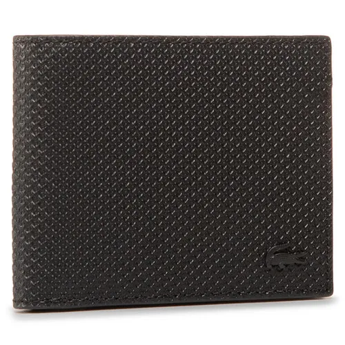 Büyük Erkek Cüzdan Lacoste Sm Billfold &amp; ID Yuvası Nh2824ce Noir 000