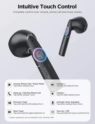 Słuchawki bezprzewodowe 1More Omthing AirFree Pods True Wireless Douszne Bluetooth 5.0 Czarny