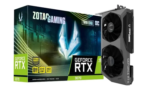 Видеокарта GeForce RTX 3070 Twin Edge OC LHR 8GB GDDR6X 256bit 3DP/2HDMI