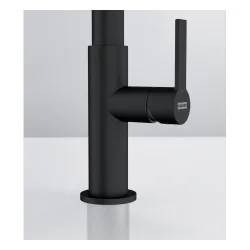 Bateria Franke Maris Slim Clear Water Pull-out J Czarny Mosiądz