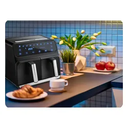 Air Fryer Frytkownica beztłuszczowa BERDSEN BD-653 8l z podwójnym koszem