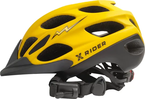 Kask rowerowy XRIDER XR00KFH01 Czarno-żółty Full Face MTB z odpinaną szczęką (rozmiar S)
