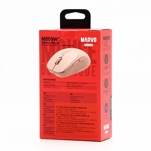 Myszka Marvo M809W Beżowy