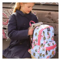 Rucsac pentru fete Pick & Pack Bee m-sky blue