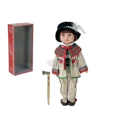 Lalka chłopiec w stroju góralskim ludowym 38cm