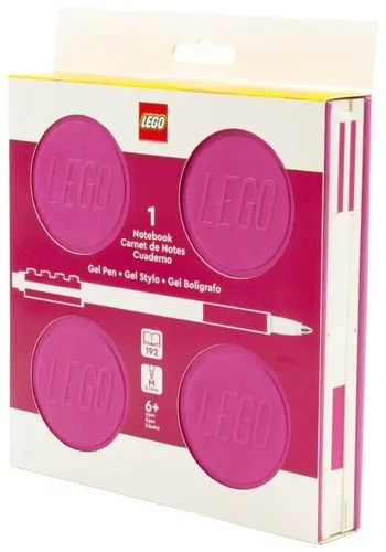 Lego 53563 Classic Kwadratowy notatnik Lego z długopisem - Fioletowy