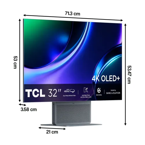 Monitor TCL 32X3A 31.5" 3840x2160px OLED 240Hz 0.03 ms [GTG]