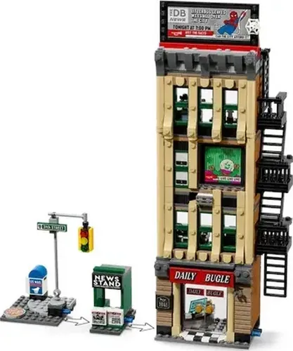 LEGO Super Heroes Marvel 76342 Spider-Man kontra Mysterio: Daily Bugle