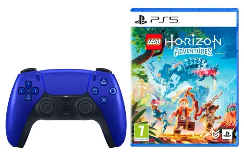 Pad Sony DualSense do PS5 Bezprzewodowy Wieczorny kobalt + Gra LEGO Horizon Adventure