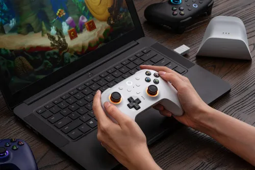 Pad 8BitDo Ultimate 2 Wireless Controller do PC, Android Bezprzewodowy Biały