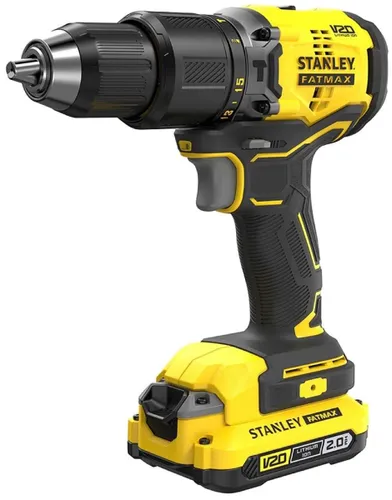 Wiertarko-wkrętarka STANLEY SFMCD711 + zakrętarka SFMCF800 + ładowarka + walizka na zestaw TSTAK + klucz udarowy + zestaw akumulatorów