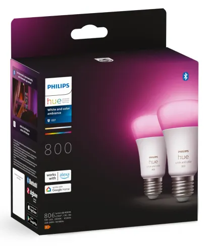 Żarówka LED Philips Hue White and Colour Ambiance E27 2 szt.