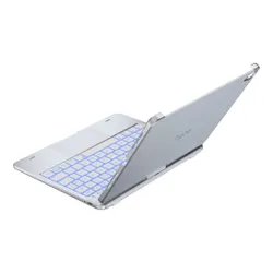 Etui na iPad Air 11 cali TYPECASE Flexbook Touch Srebrny Klawiatura